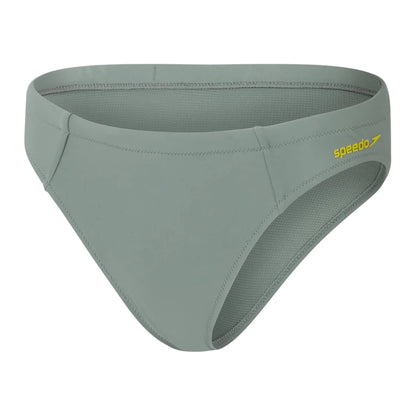 Green - Front - Speedo Womens-Ladies Logo High Leg Bikini Bottoms