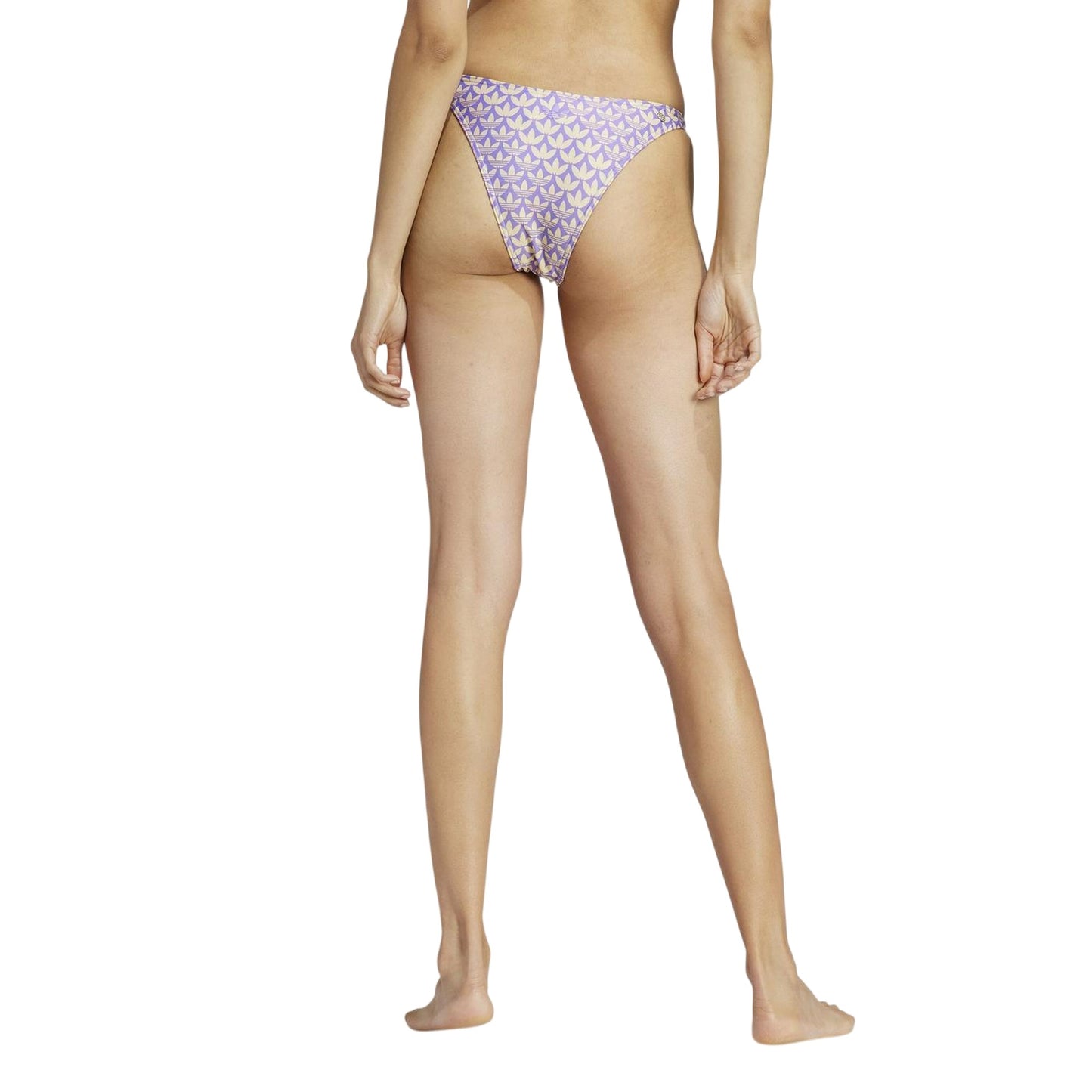 Yellow-Violet - Back - Adidas Womens-Ladies Originals Monogram Bikini Bottoms