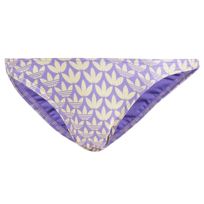 Yellow-Violet - Front - Adidas Womens-Ladies Originals Monogram Bikini Bottoms