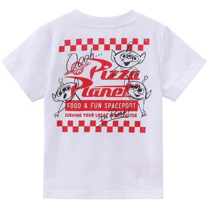 White-Red - Back - Toy Story Childrens-Kids Pizza Planet Alien T-Shirt