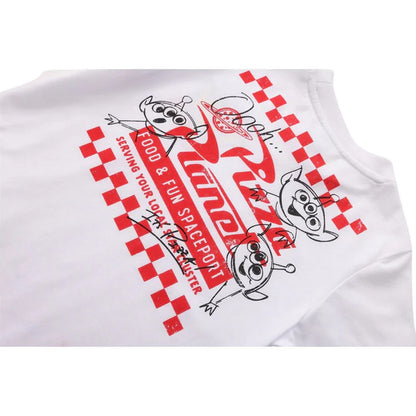 White-Red - Lifestyle - Toy Story Childrens-Kids Pizza Planet Alien T-Shirt