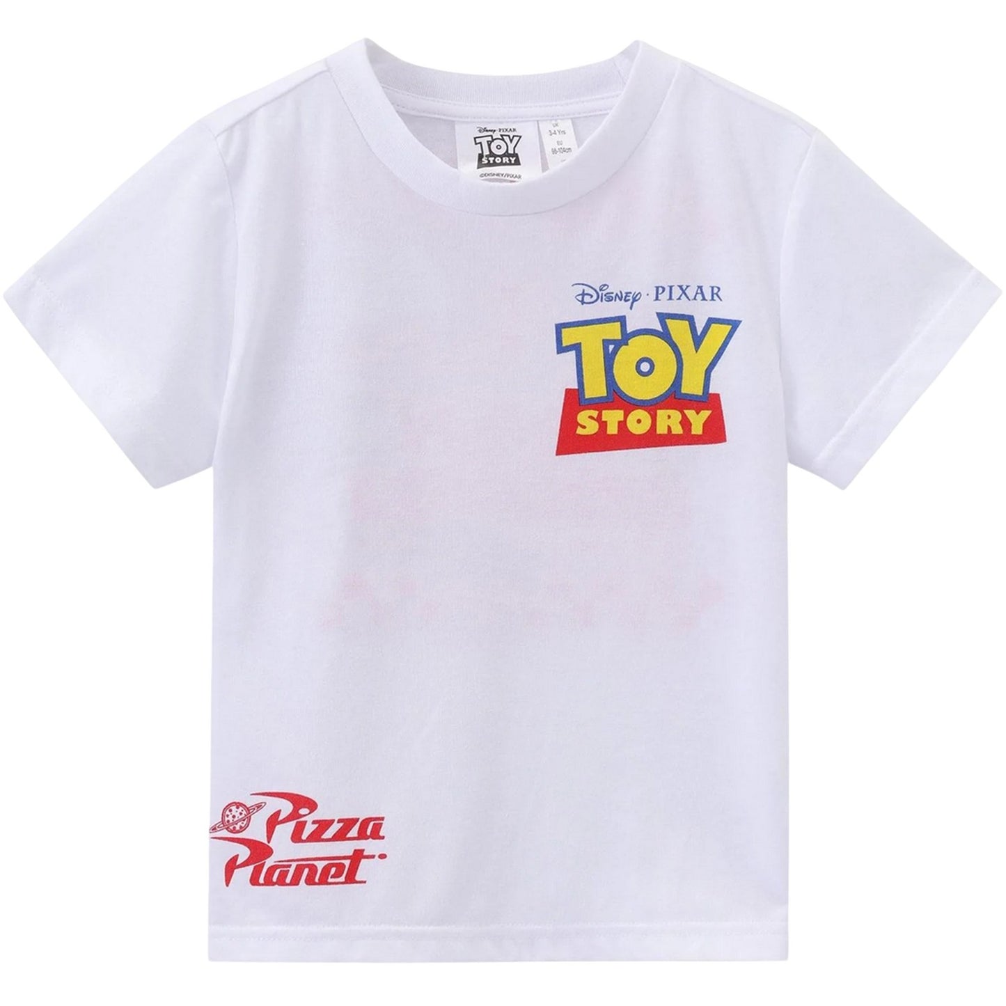 White-Red - Front - Toy Story Childrens-Kids Pizza Planet Alien T-Shirt
