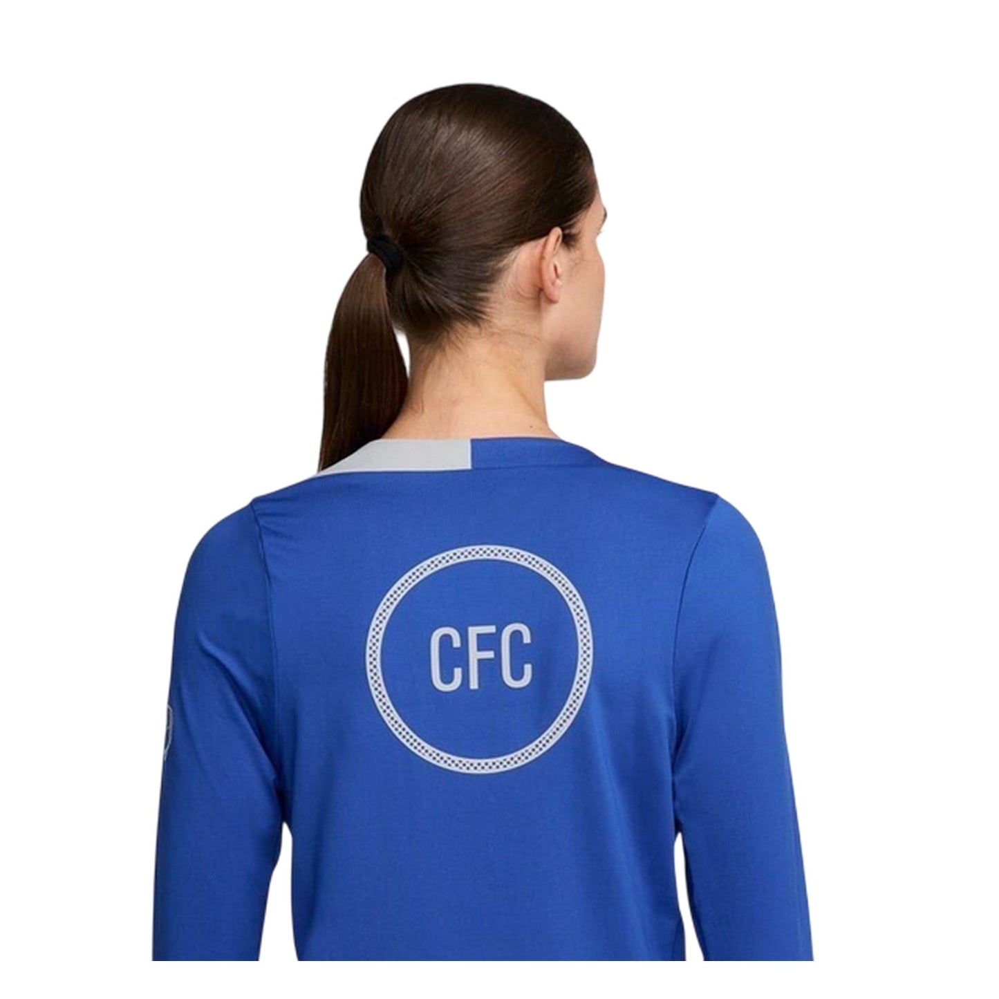 Blue-Silver - Side - Nike Womens-Ladies Strike 2025-2026 Chelsea FC Top