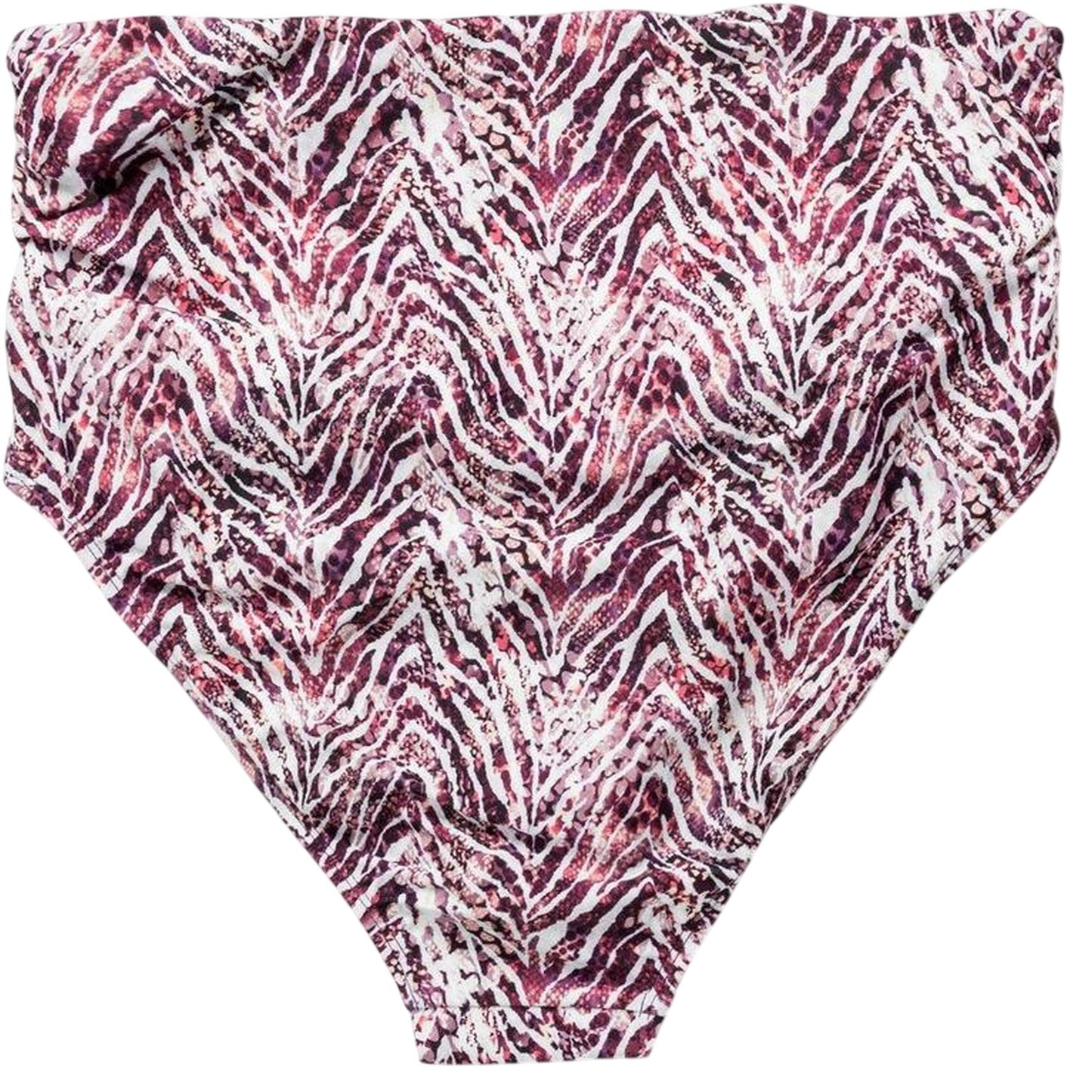Pink - Back - Panos Emporio Womens-Ladies Zebra Print High Waist Swim Briefs