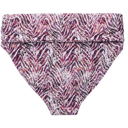 Pink - Lifestyle - Panos Emporio Womens-Ladies Zebra Print High Waist Swim Briefs
