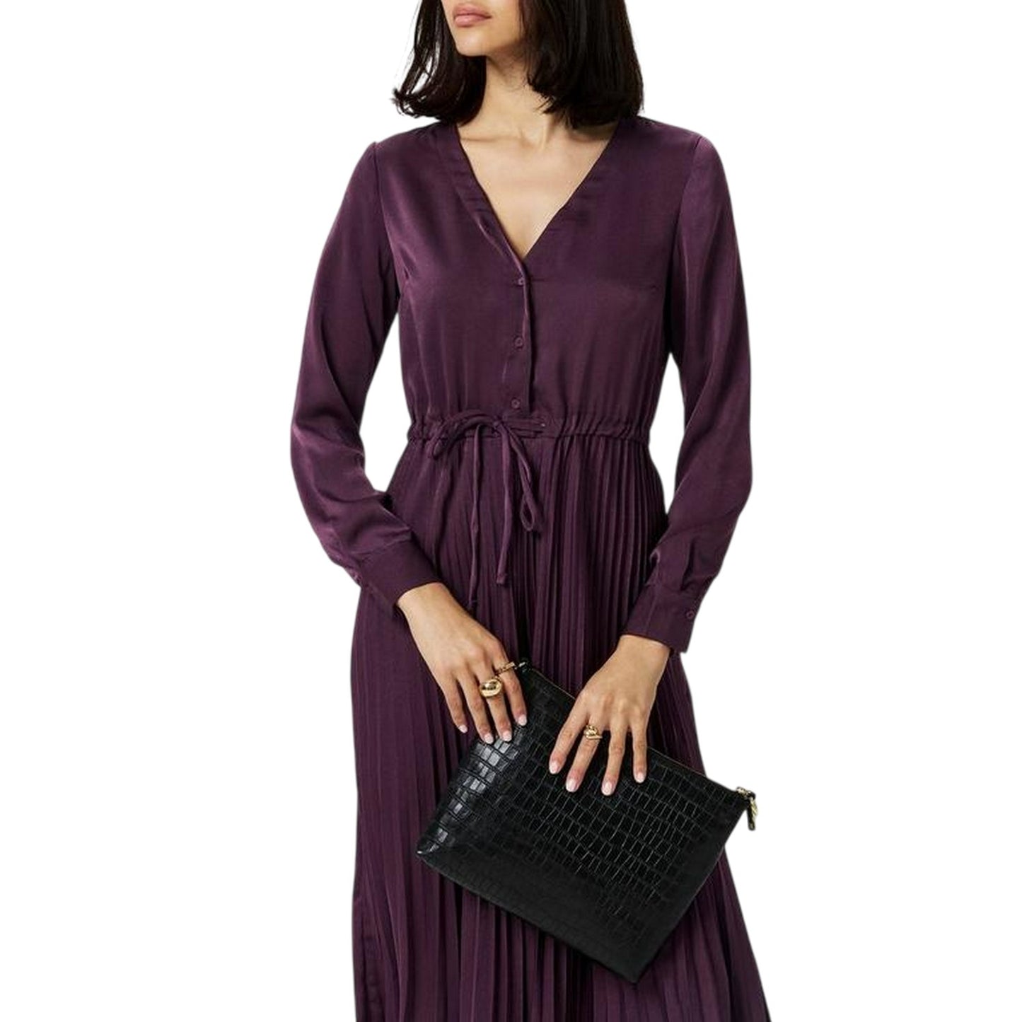 Plum Perfect - Side - Vero Moda Womens-Ladies Cindy A-line Maxi Dress