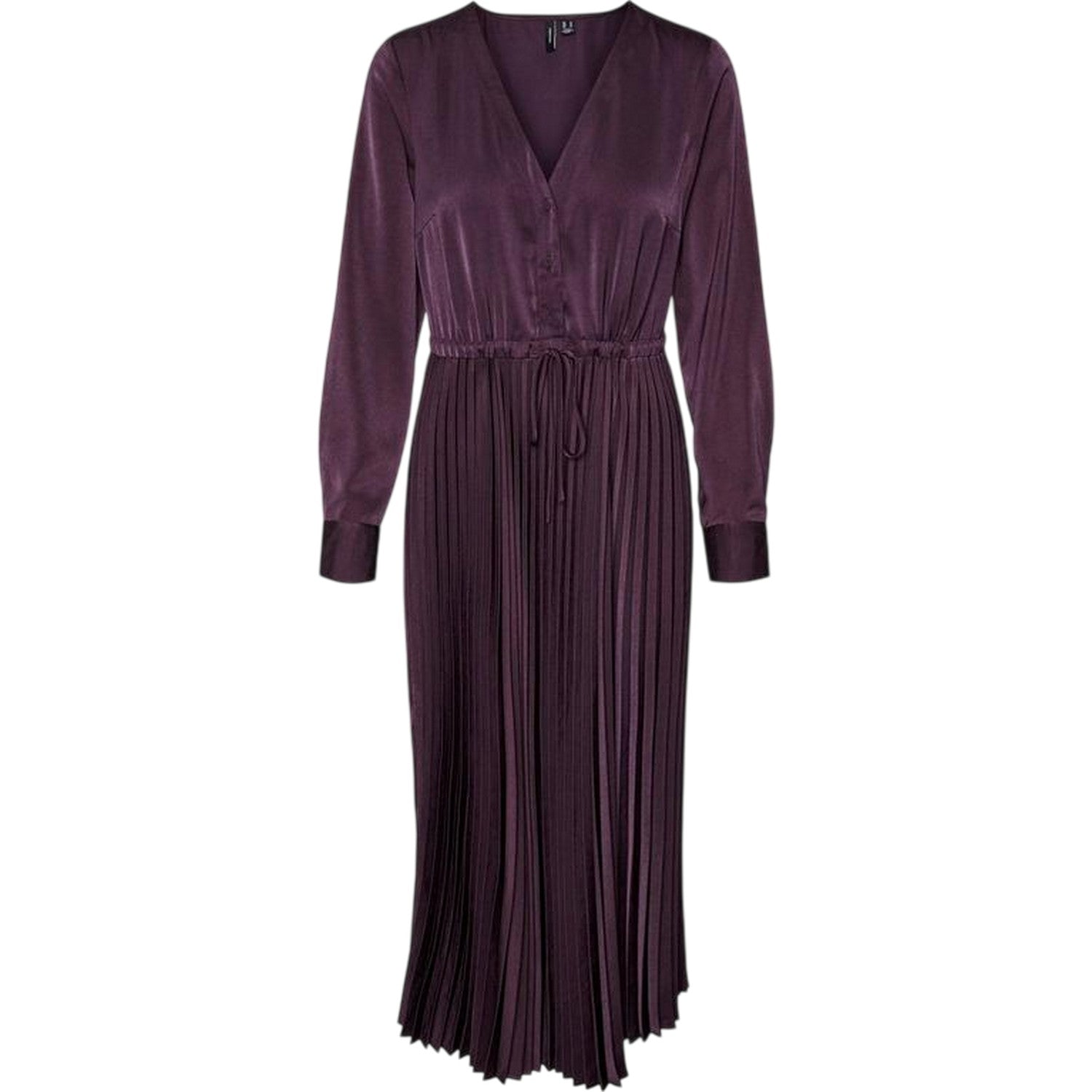 Plum Perfect - Front - Vero Moda Womens-Ladies Cindy A-line Maxi Dress