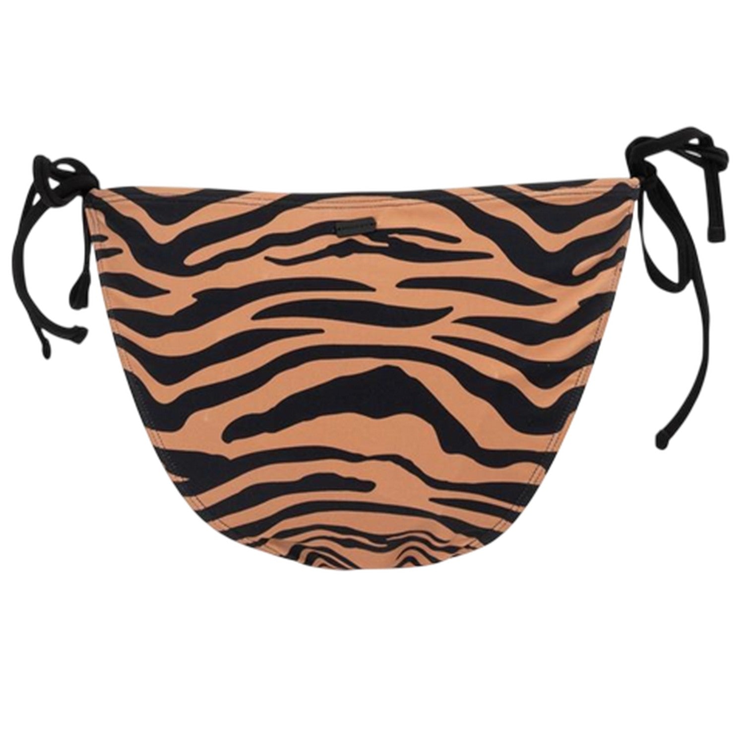 Black-Brown - Back - SoulCal Womens-Ladies Tiger Print Side Tie Bikini Bottoms