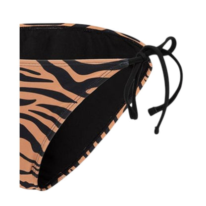 Black-Brown - Lifestyle - SoulCal Womens-Ladies Tiger Print Side Tie Bikini Bottoms