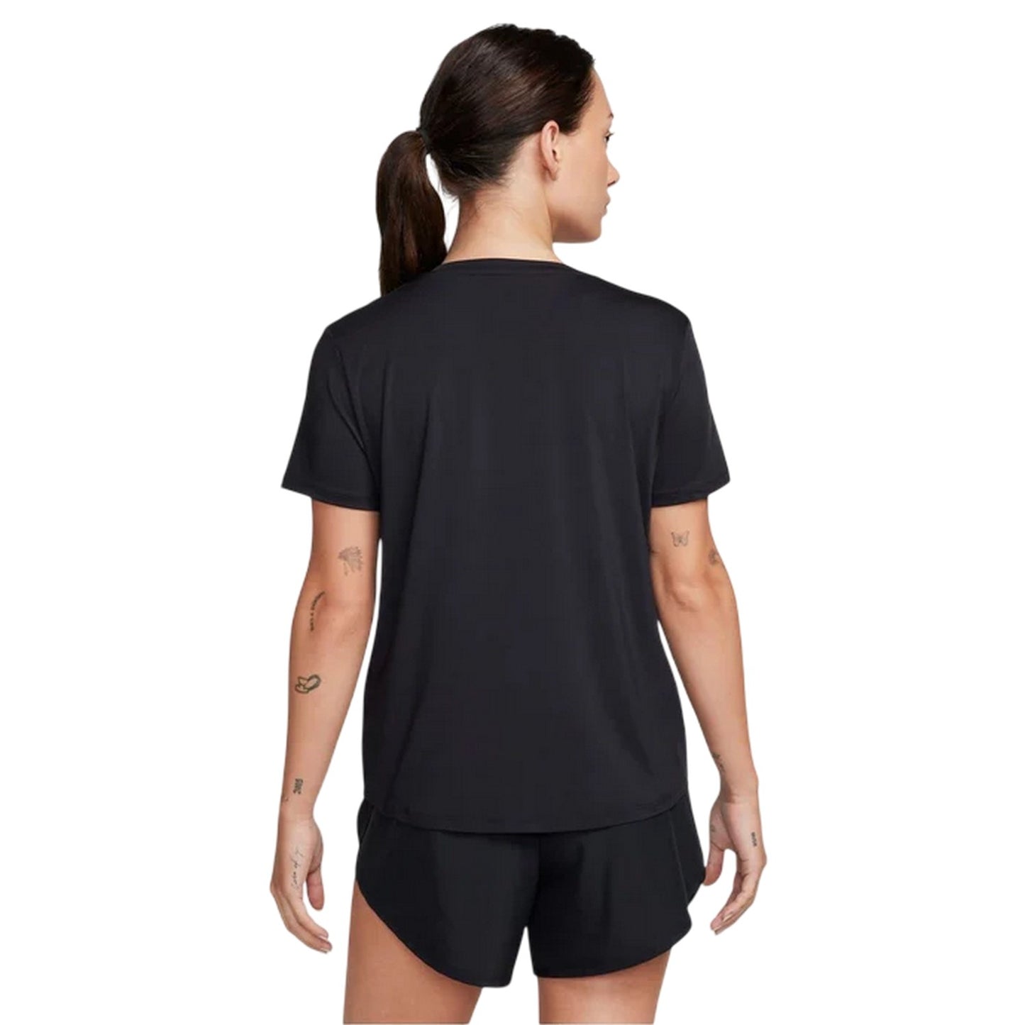 Black - Back - Nike Womens-Ladies One Dri-FIT Standard Top