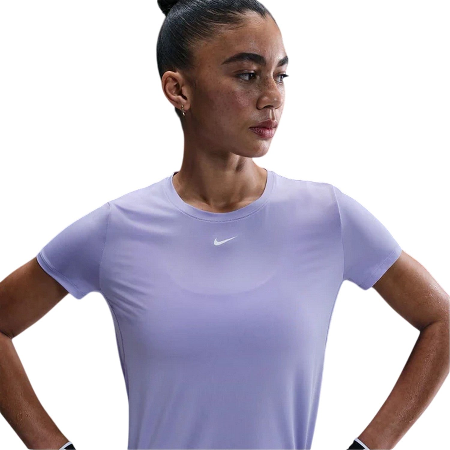 Lilac - Side - Nike Womens-Ladies One Dri-FIT Standard Top