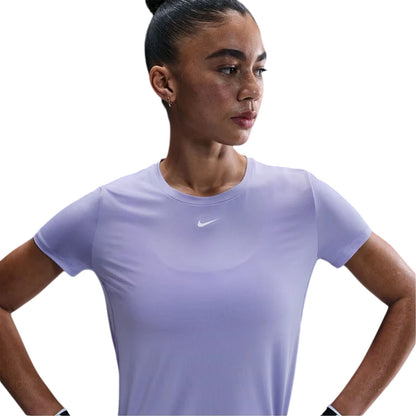 Lilac - Side - Nike Womens-Ladies One Dri-FIT Standard Top