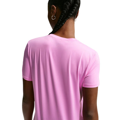 Magenta - Side - Nike Womens-Ladies One Dri-FIT Standard Top