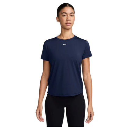 Midnight Navy - Front - Nike Womens-Ladies One Dri-FIT Standard Top