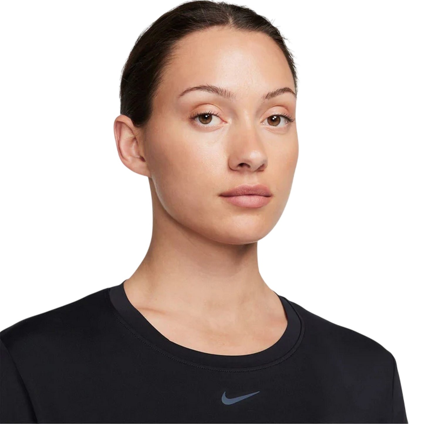 Black - Side - Nike Womens-Ladies One Dri-FIT Standard Top