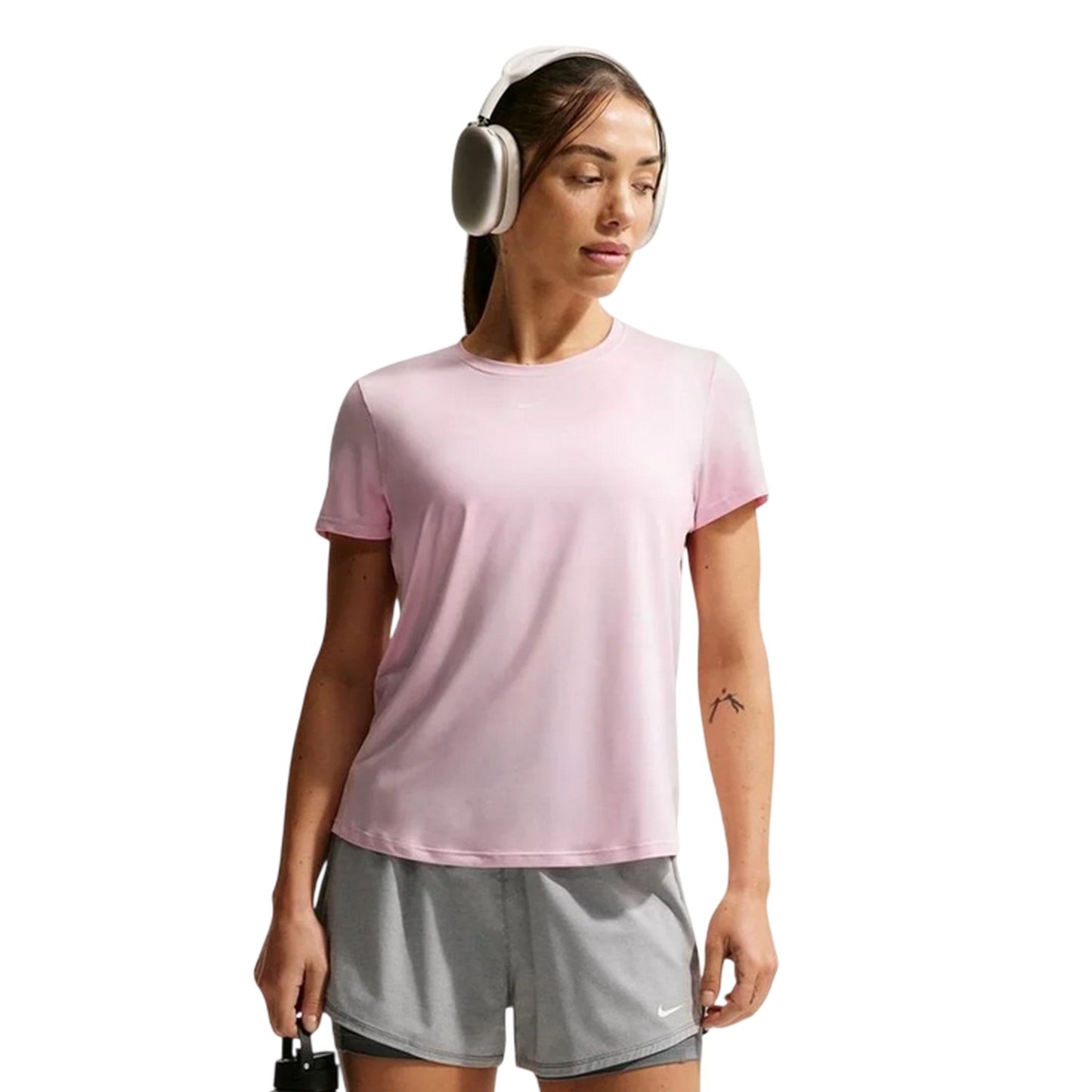 Pink Foam - Front - Nike Womens-Ladies One Dri-FIT Standard Top