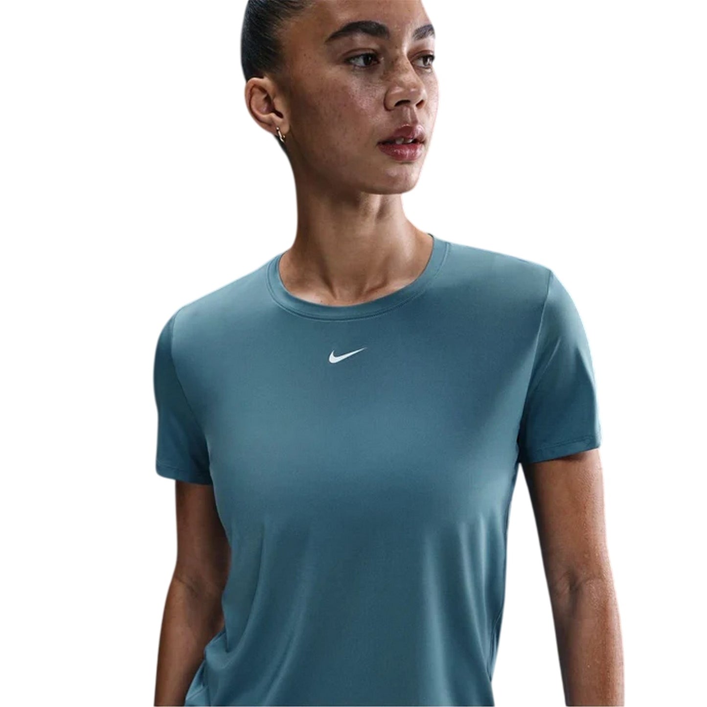 Smokey Blue - Side - Nike Womens-Ladies One Dri-FIT Standard Top