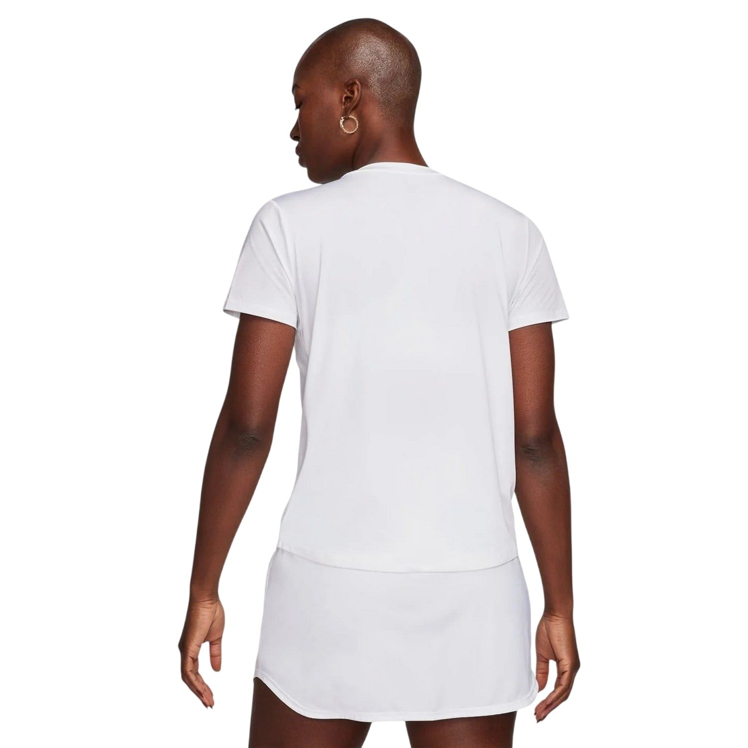 White - Back - Nike Womens-Ladies One Dri-FIT Standard Top