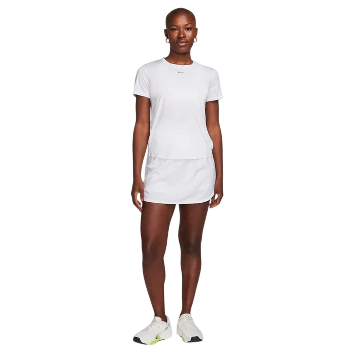 White - Lifestyle - Nike Womens-Ladies One Dri-FIT Standard Top