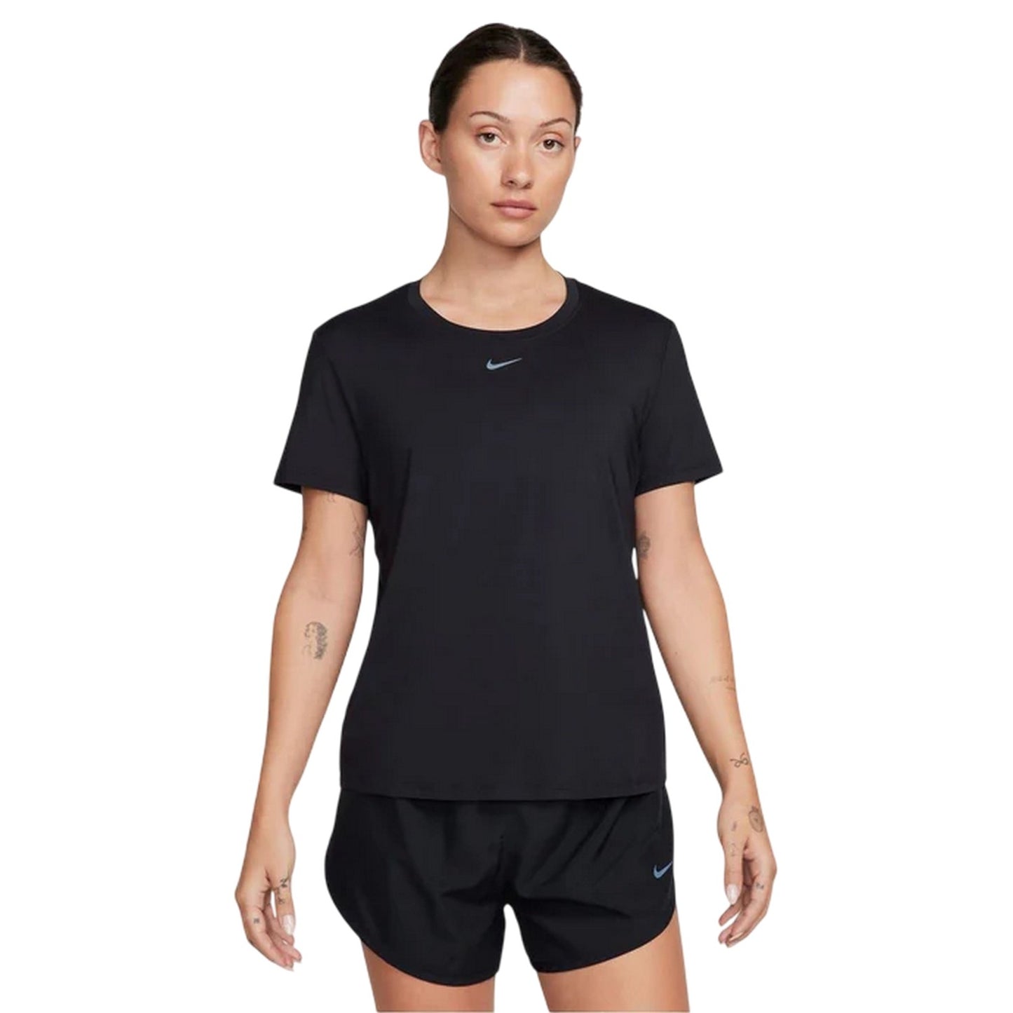 Black - Front - Nike Womens-Ladies One Dri-FIT Standard Top