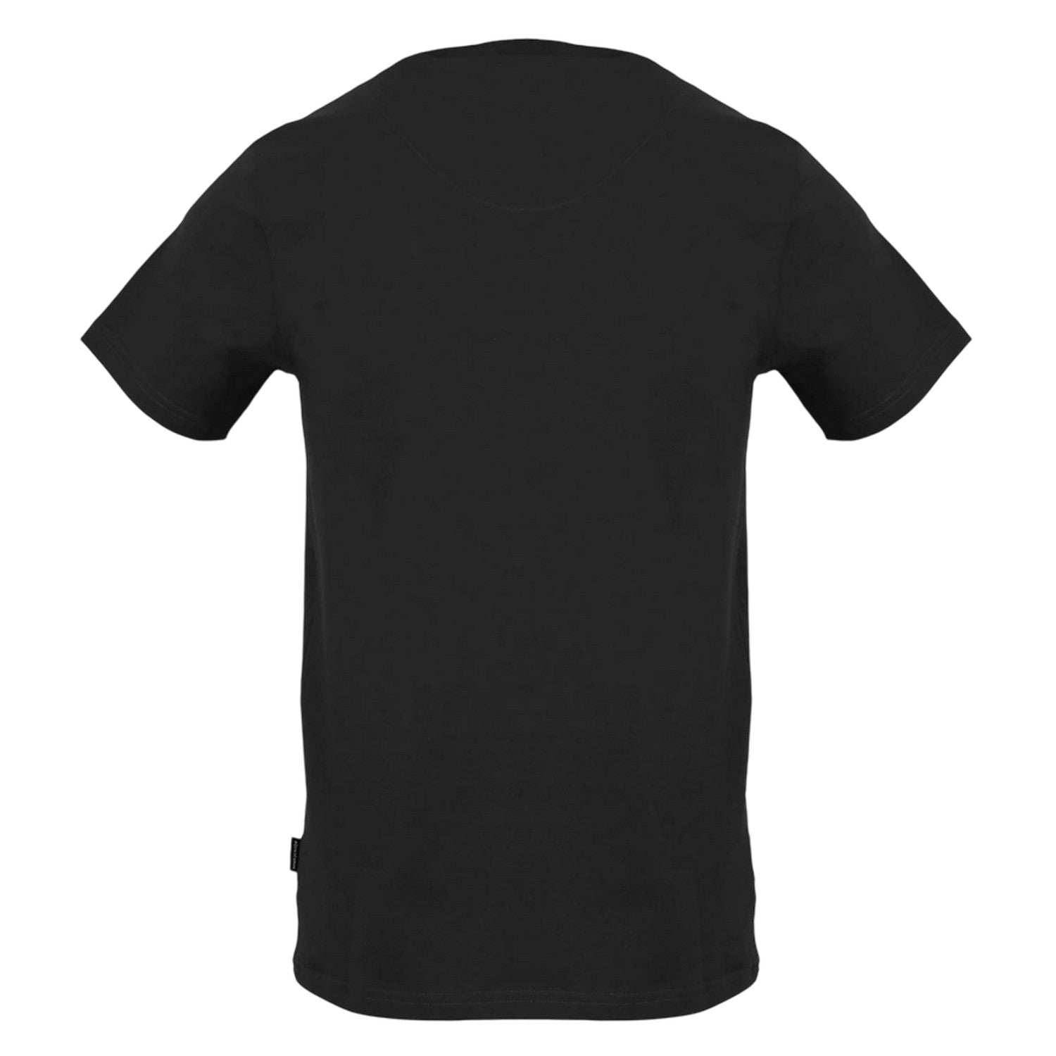 Black - Back - Aquascutum Mens Logo Crew Neck Regular T-Shirt