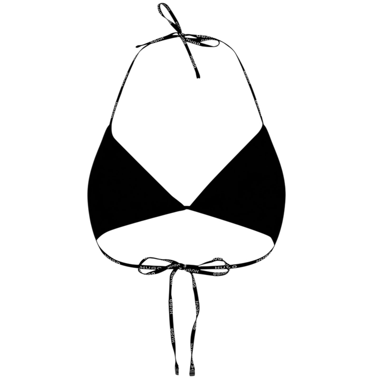 Black - Back - Hugo Boss Womens-Ladies Pure Triangle Bikini Top