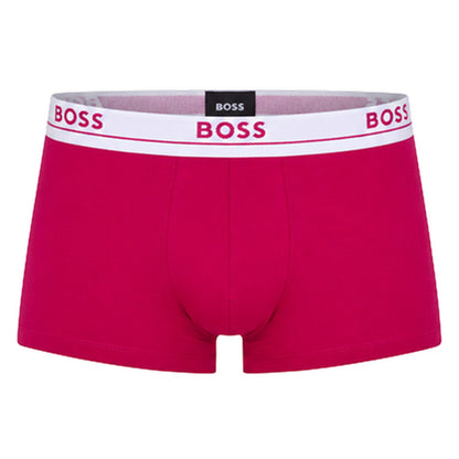 Black-Red-Blue - Side - Boss Mens Cotton Blend Boxer Shorts (Pack of 3)