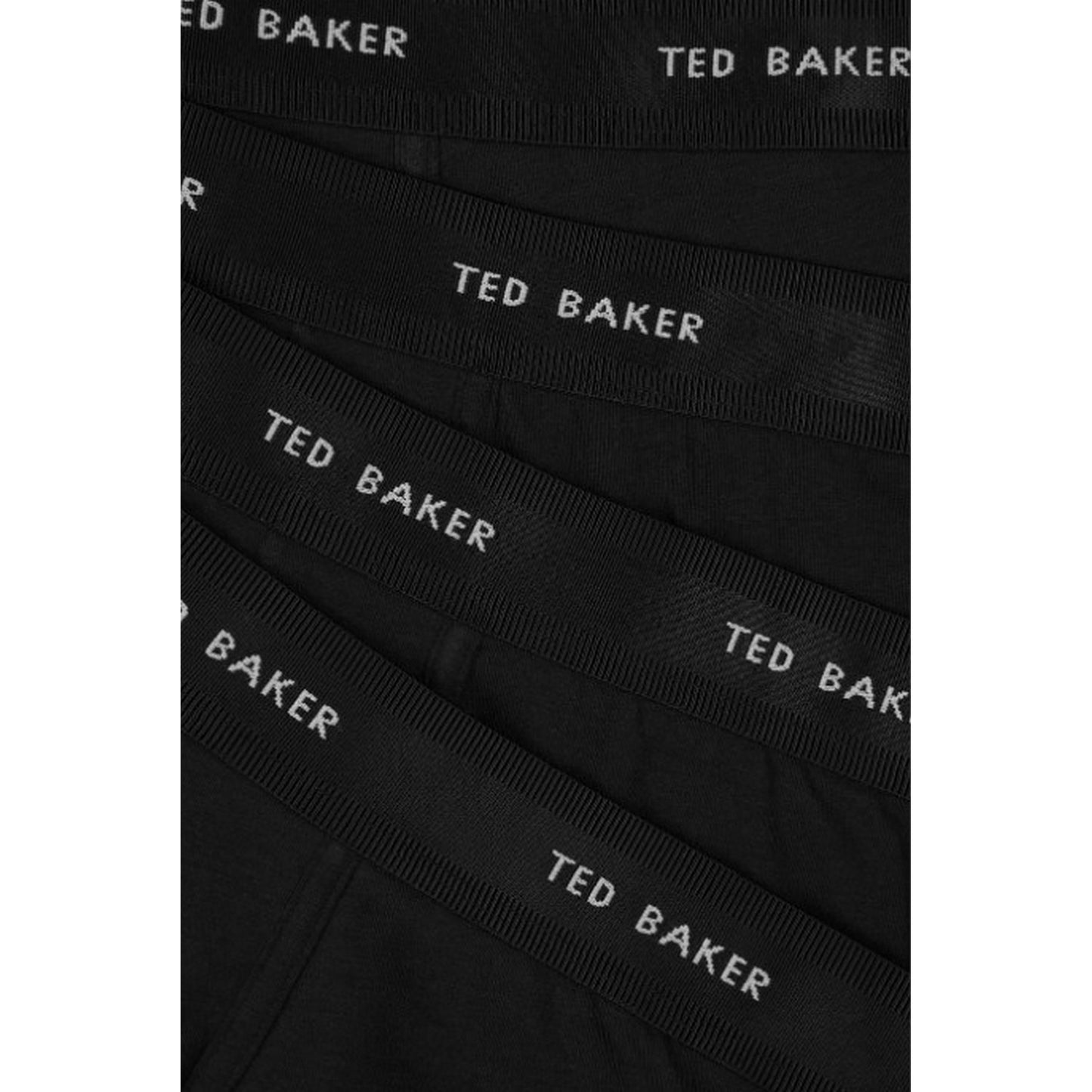 Black - Side - Ted Baker Mens Plain Boxer Shorts (Pack of 4)