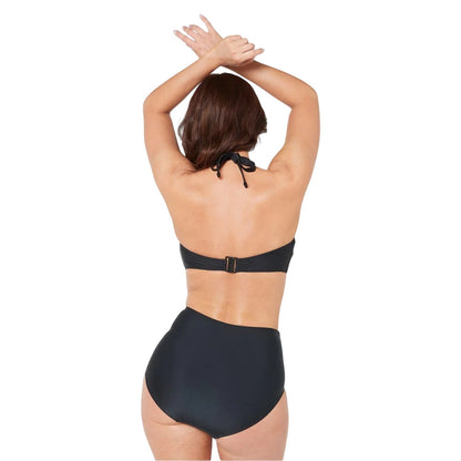 Black - Back - Be You Womens-Ladies Twist Multiway Bikini Top