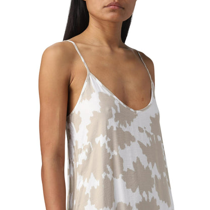 Sand - Side - Armani Exchange Womens-Ladies Tie Dye Asymmetric Hem Maxi Dress