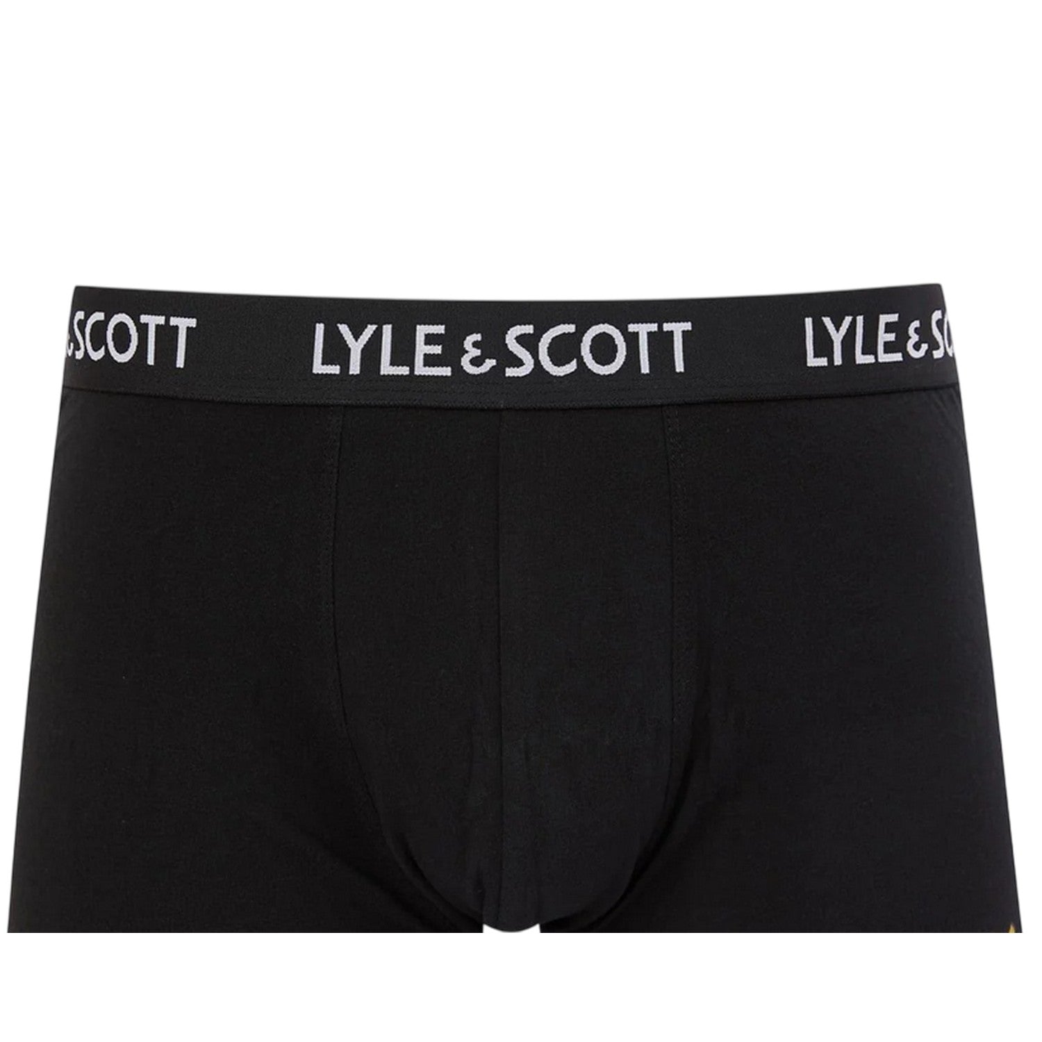 Black - Side - Lyle & Scott Mens Cotton Blend Boxer Shorts (Pack of 5)