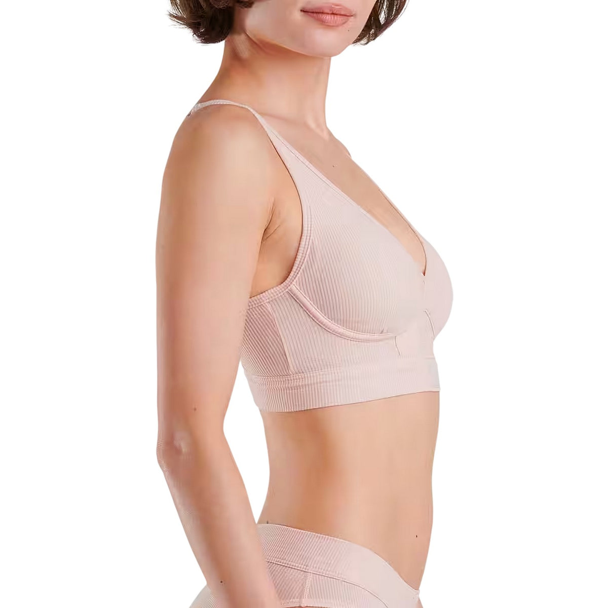Peach Whip - Side - Adidas Womens-Ladies Modal Bralette