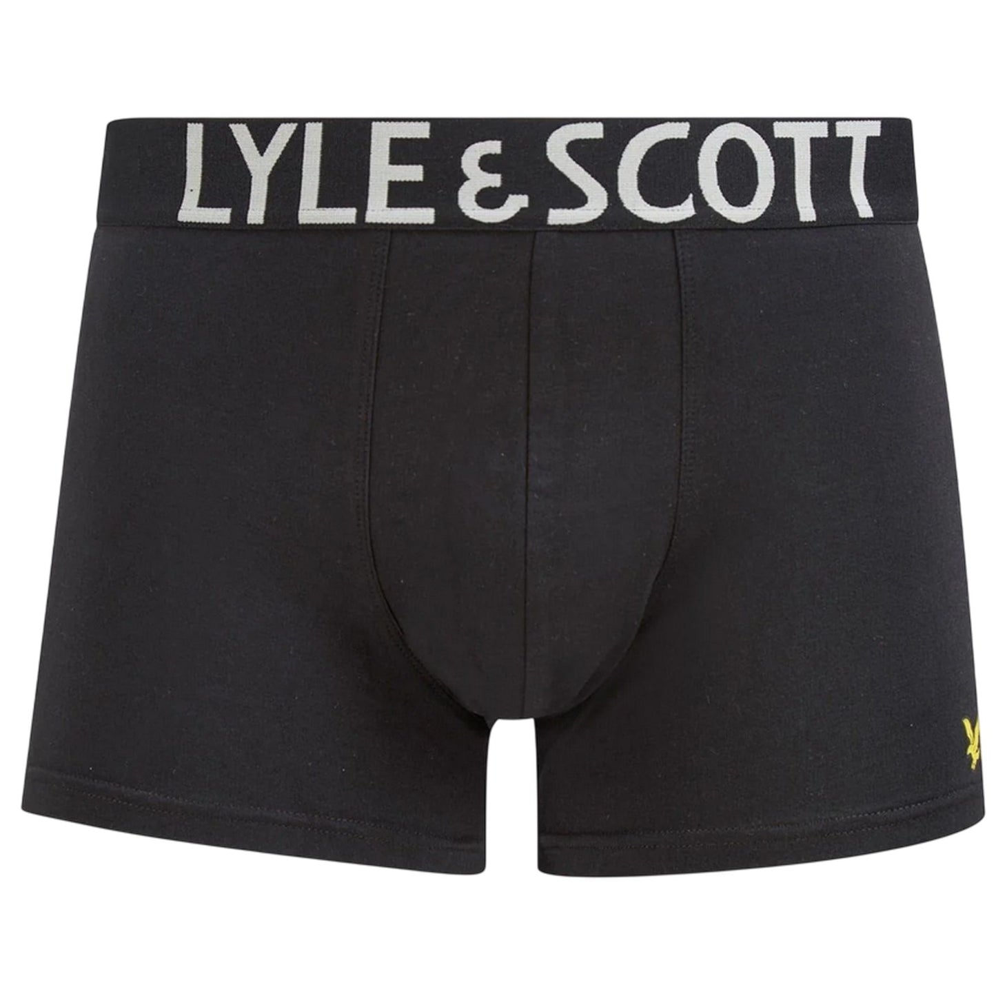 Black - Back - Lyle & Scott Mens Cotton Blend Boxer Shorts (Pack of 3)
