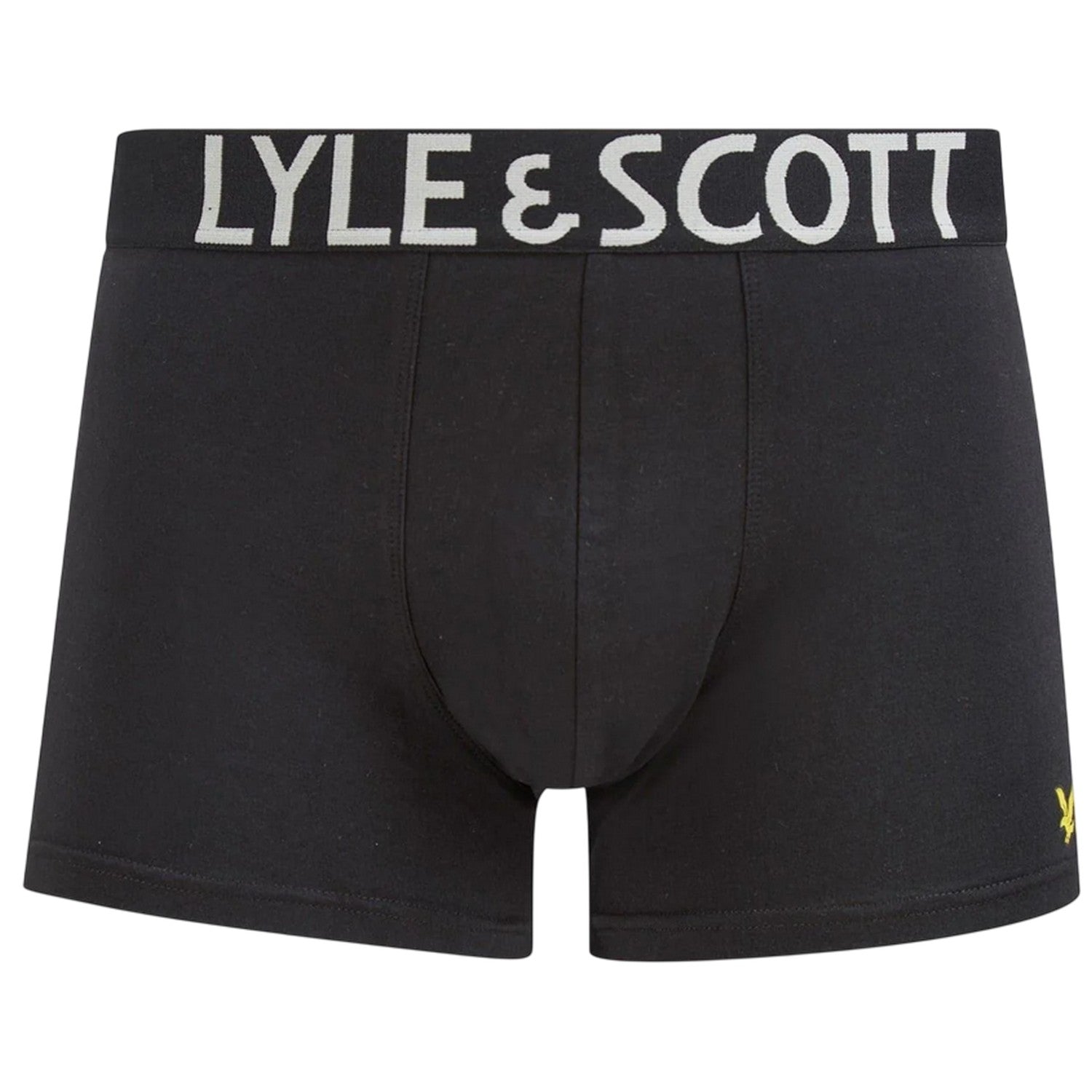 Black - Back - Lyle & Scott Mens Cotton Blend Boxer Shorts (Pack of 3)