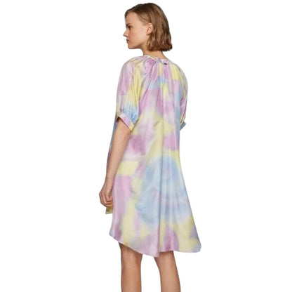 Multicoloured Print - Back - Boss Womens-Ladies Silk Mini Dress