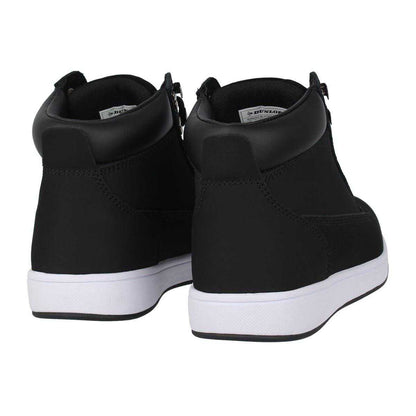 Black-White - Back - Dunlop Mens Nebraska Coated Leather Steel Toe Cap Flat Safety Boots