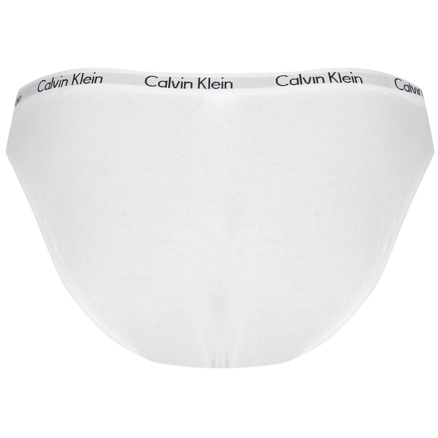 White - Back - Calvin Klein Womens-Ladies Carousel Cotton Blend Bikini Bottoms