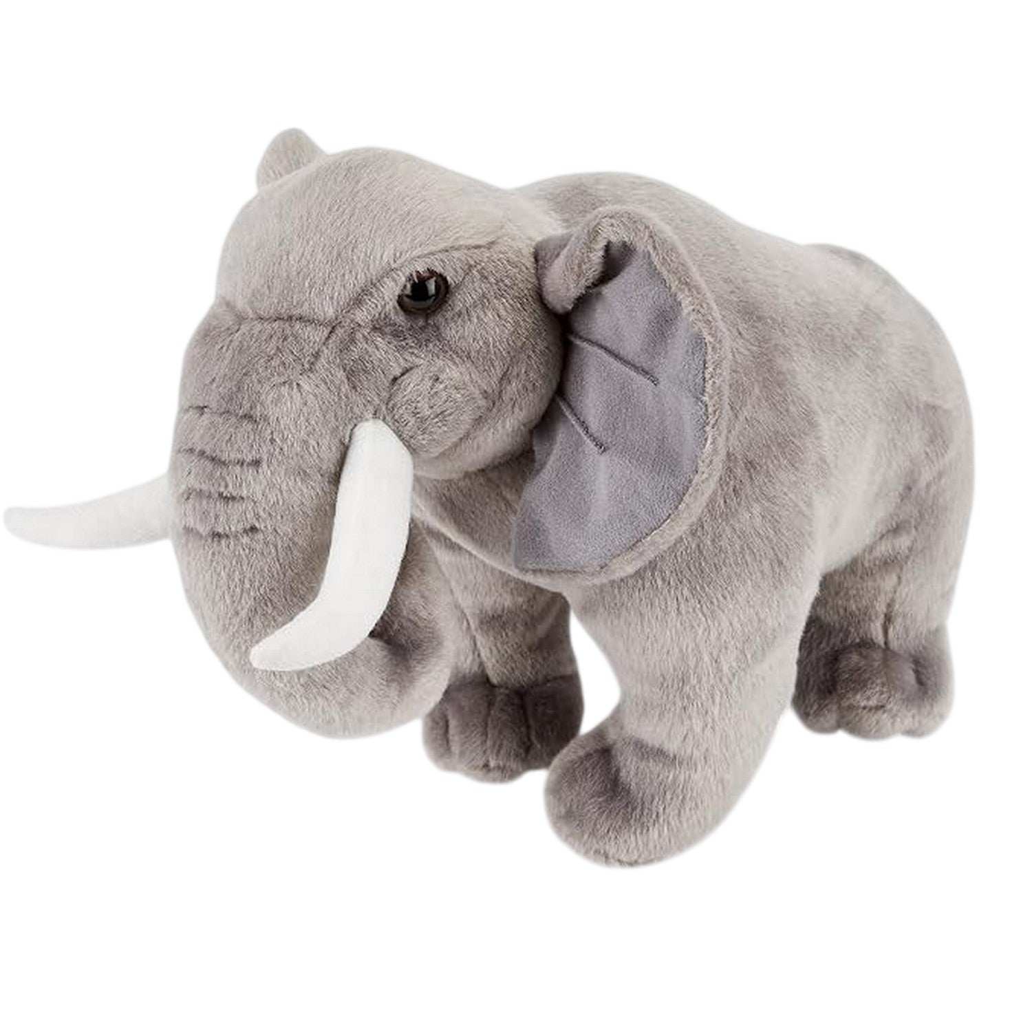 Grey - Side - Zappi Elephant Plush Toy