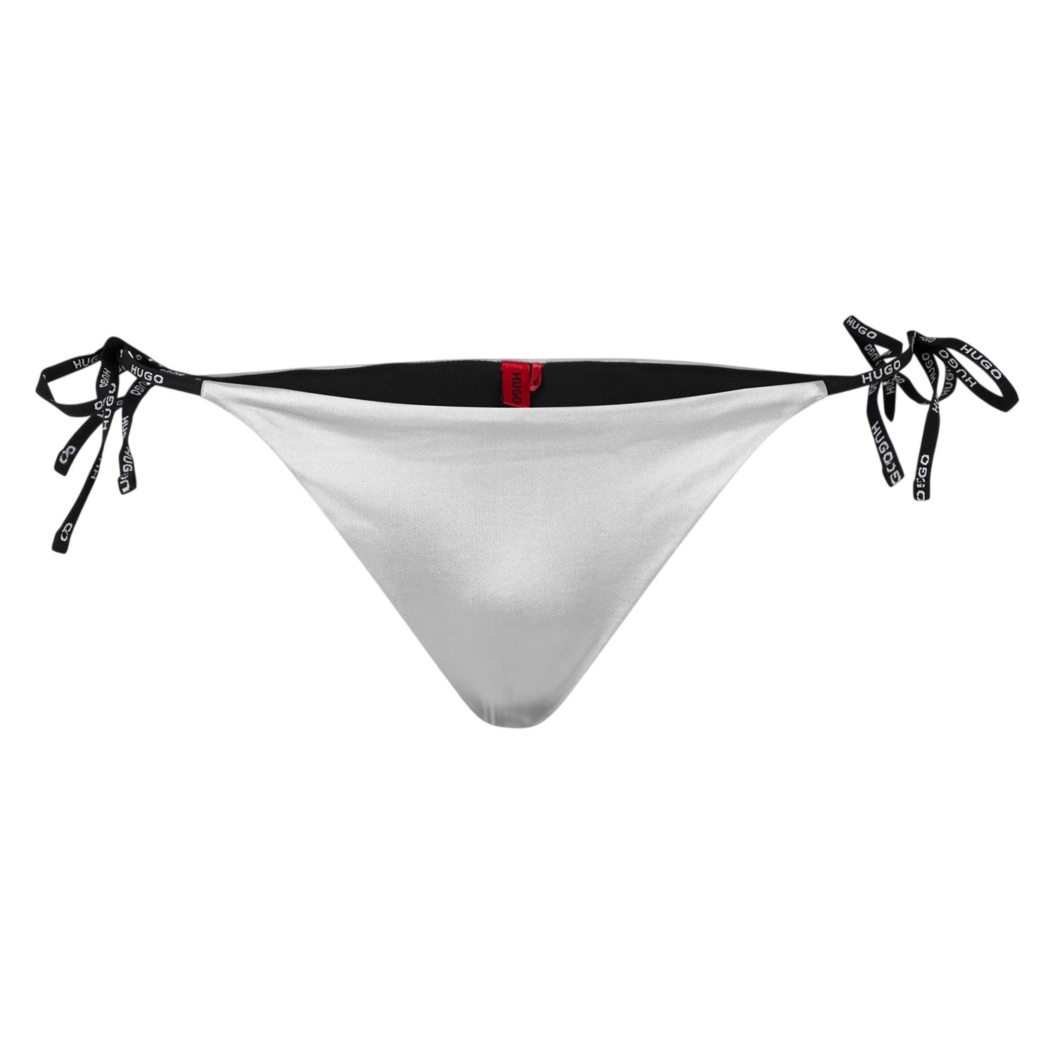 Silver - Front - Hugo Womens-Ladies Logo Bikini Bottoms