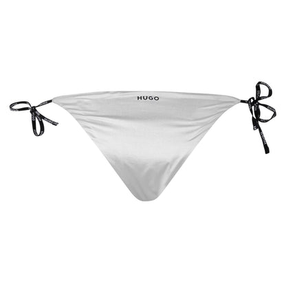 Silver - Back - Hugo Womens-Ladies Logo Bikini Bottoms