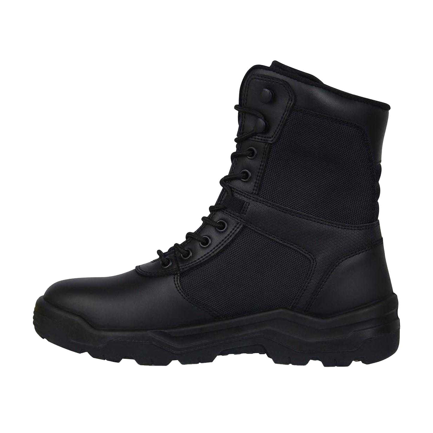 Black - Side - Dunlop Mens Hudson Leather Safety Boots
