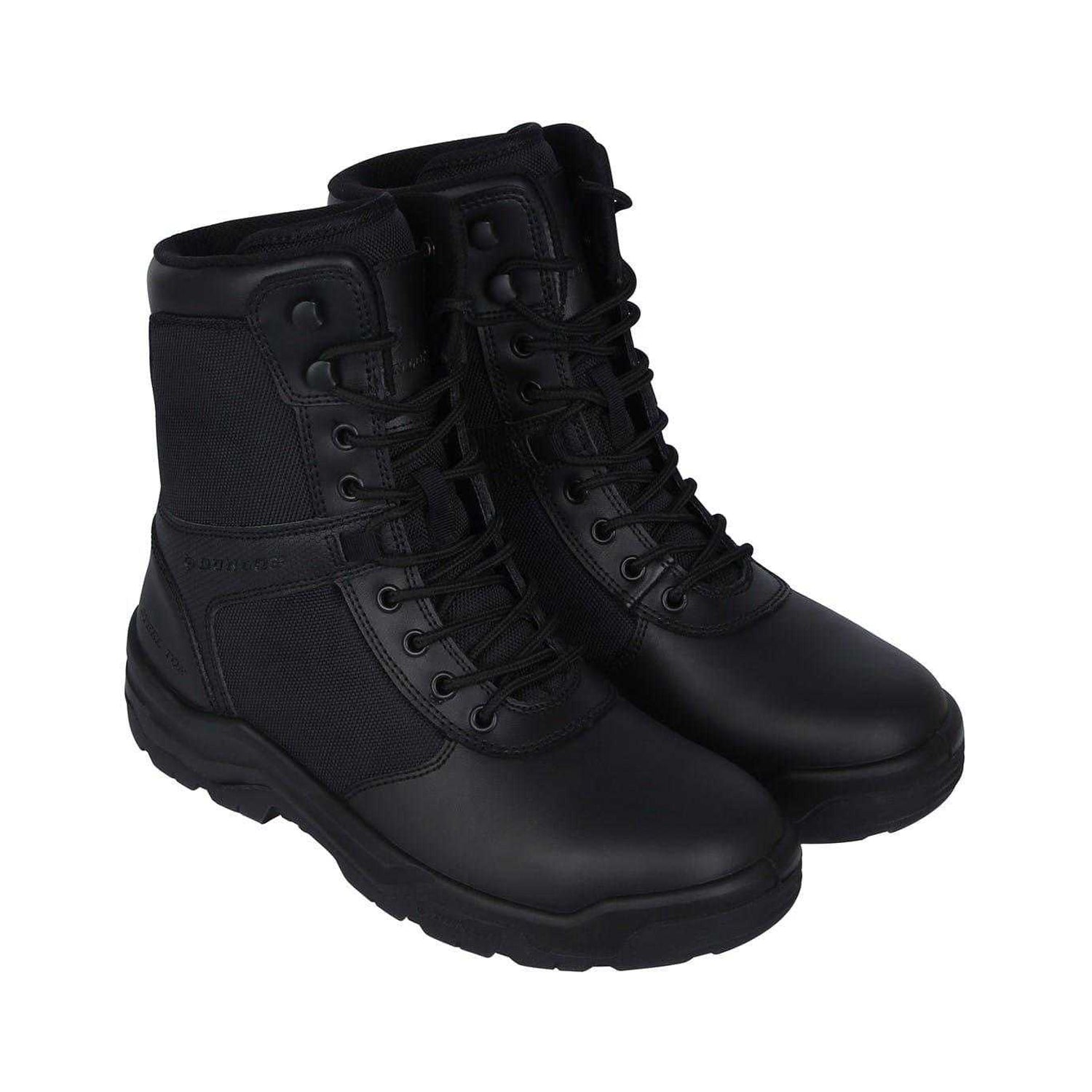 Black - Pack Shot - Dunlop Mens Hudson Leather Safety Boots