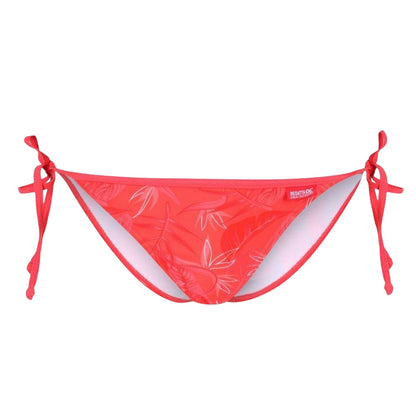 Red Sky - Front - Regatta Womens-Ladies Aceana Leaves String Bikini Bottoms