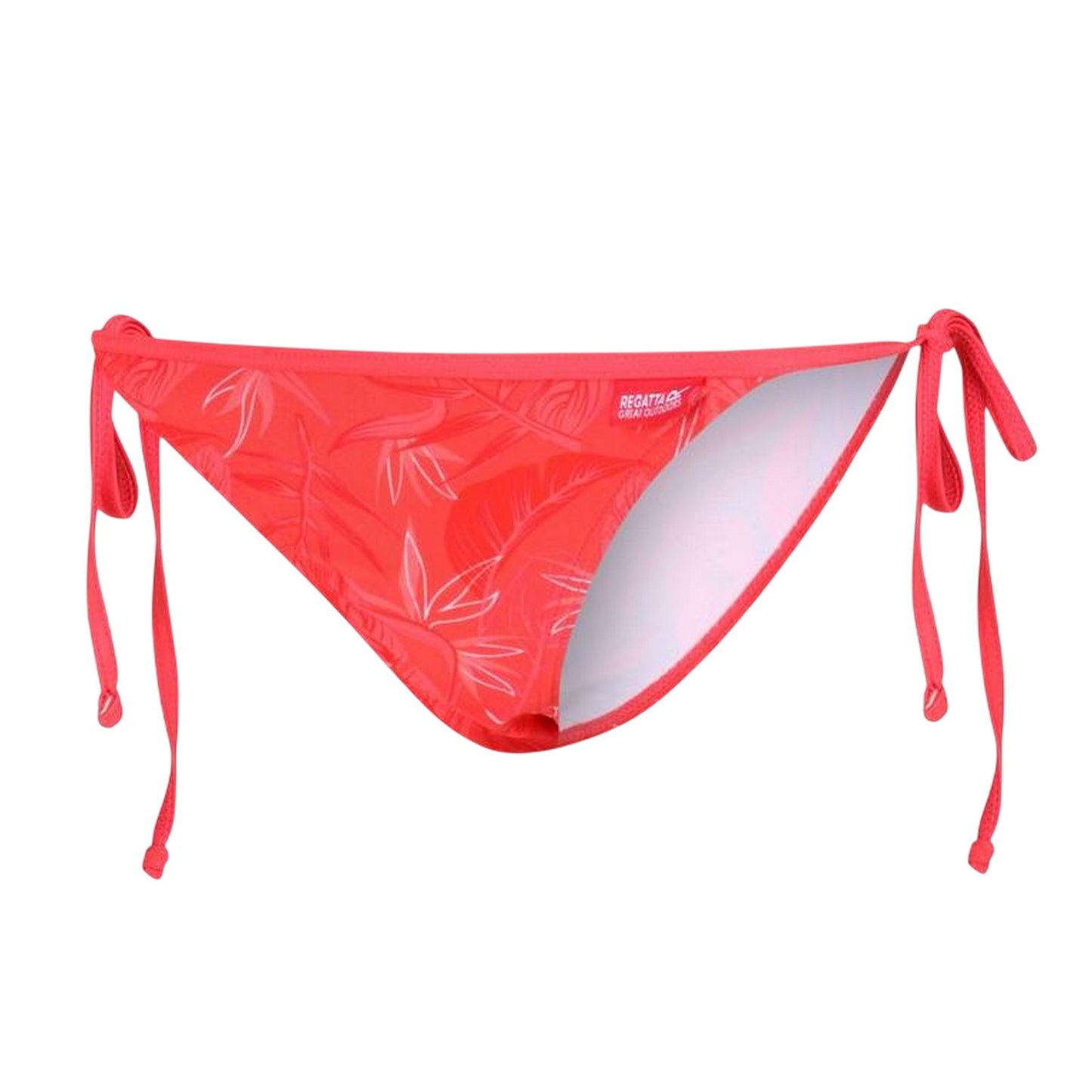 Red Sky - Side - Regatta Womens-Ladies Aceana Leaves String Bikini Bottoms