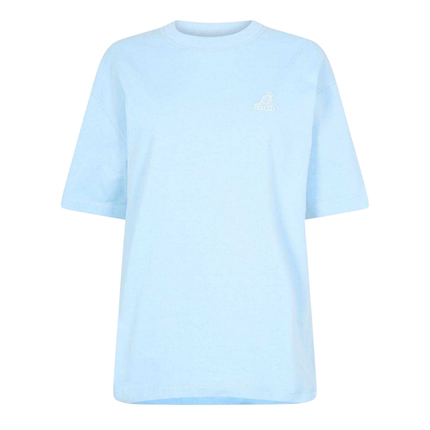 Blue - Front - Kangol Womens-Ladies Logo Oversized T-Shirt