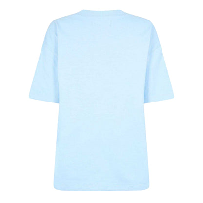 Blue - Back - Kangol Womens-Ladies Logo Oversized T-Shirt