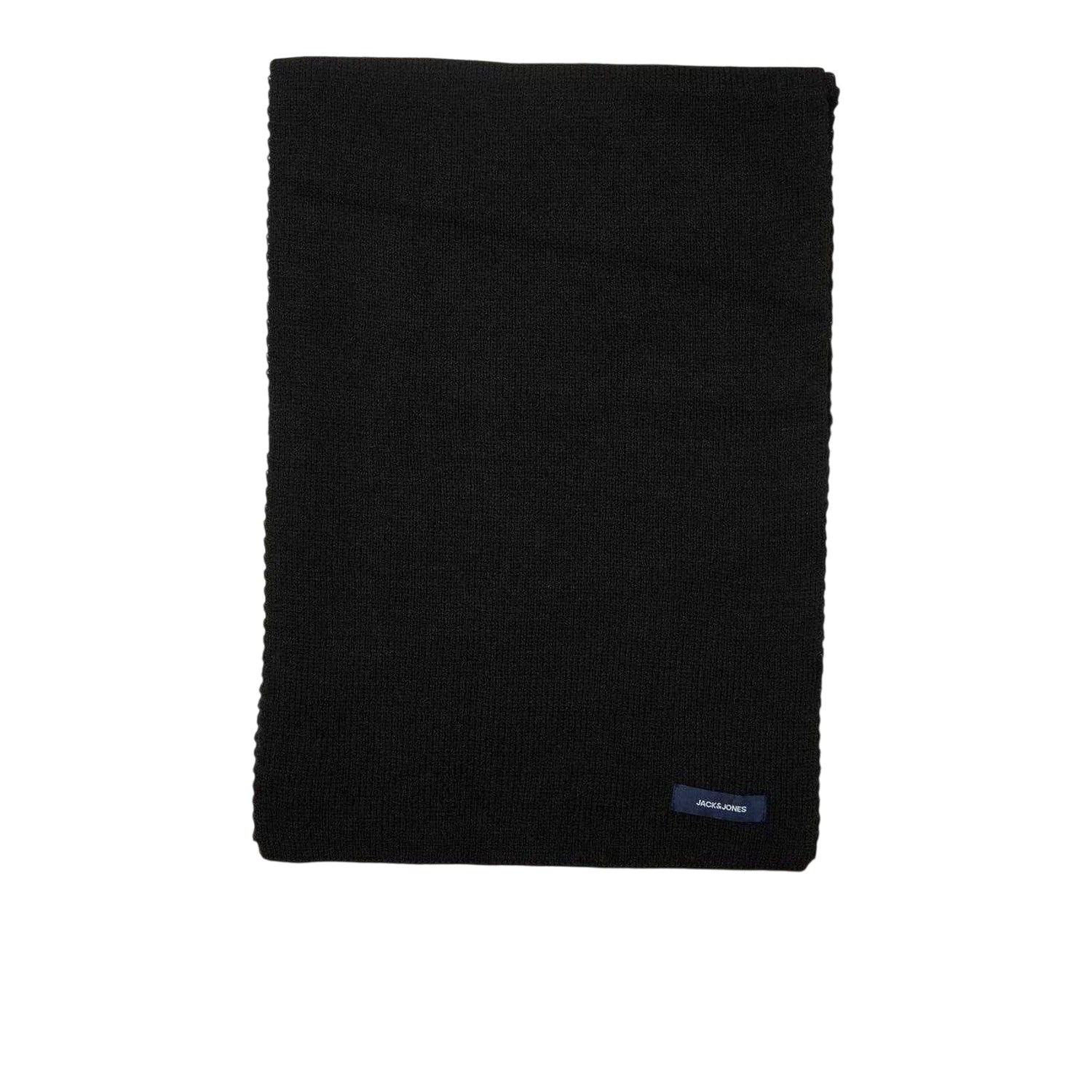Black - Back - Jack And Jones Jacdna Logo Knitted Scarf