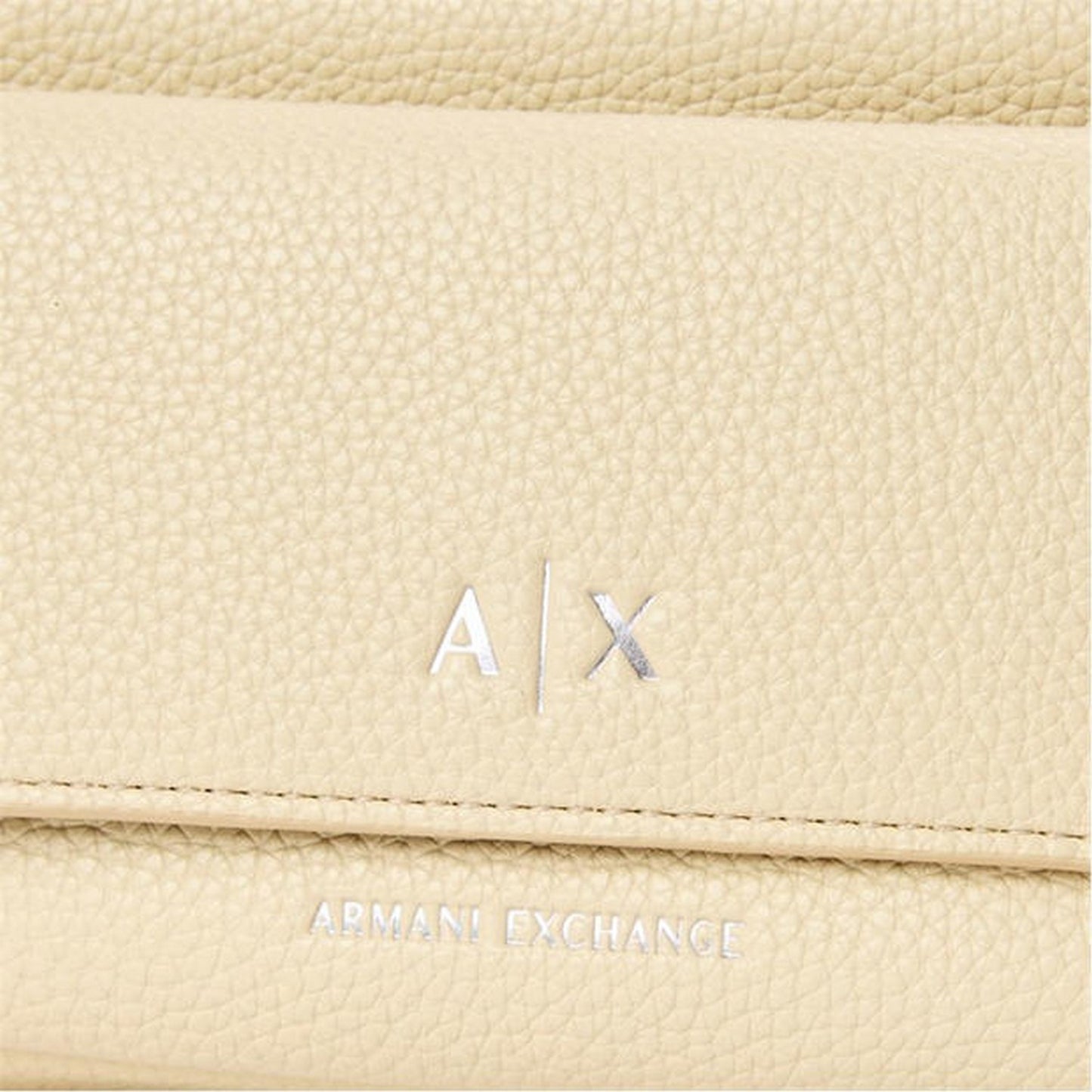 Beige - Back - Armani Exchange Pebble Messenger Bag
