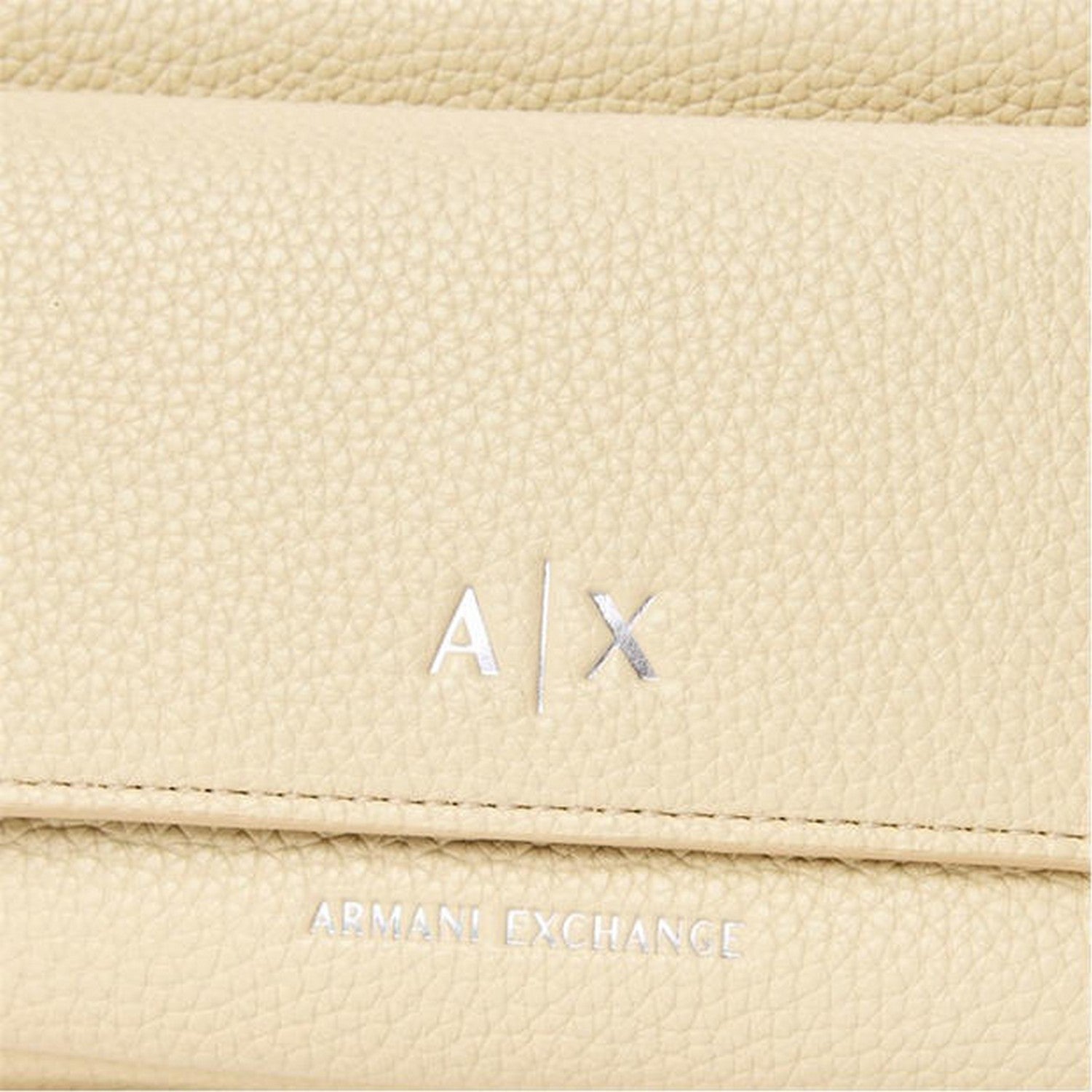 Beige - Back - Armani Exchange Pebble Messenger Bag