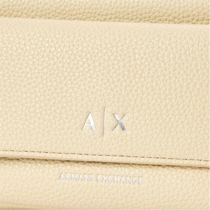 Beige - Back - Armani Exchange Pebble Messenger Bag